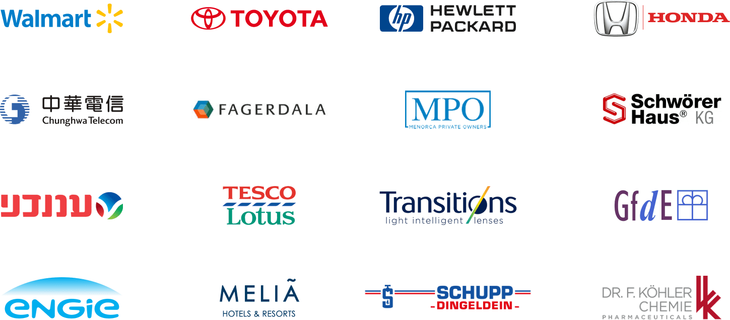 Sialex®'s clients and references, logo of major companies using our system